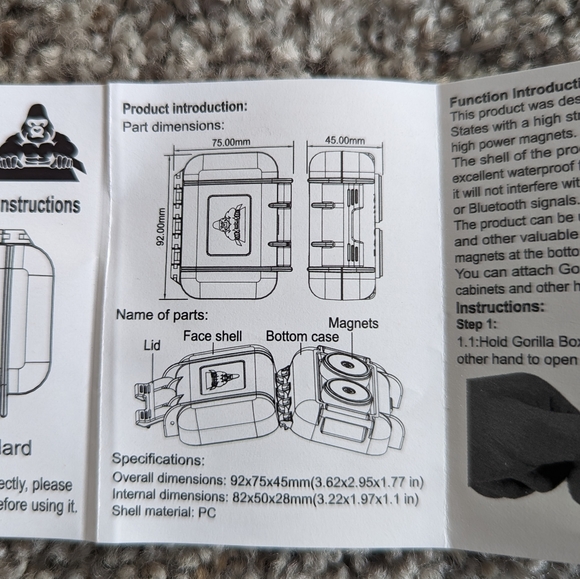 Gorilla Box Magnetic Key Holder - Picture 2 of 6